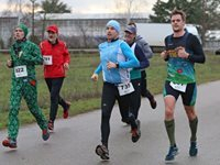 Silvesterlauf 2019 mit Karsten als Tannenbaum