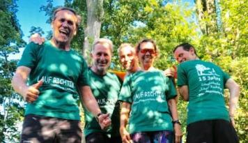 Laufschule Foto mit LU-Kumpels